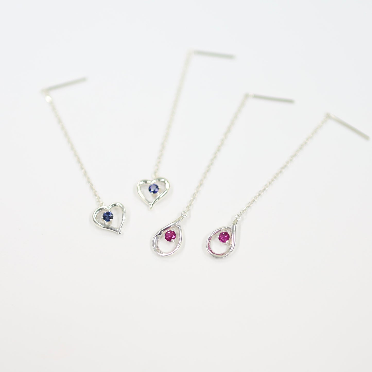 王女の涙 Pt900ピアス ルビー
