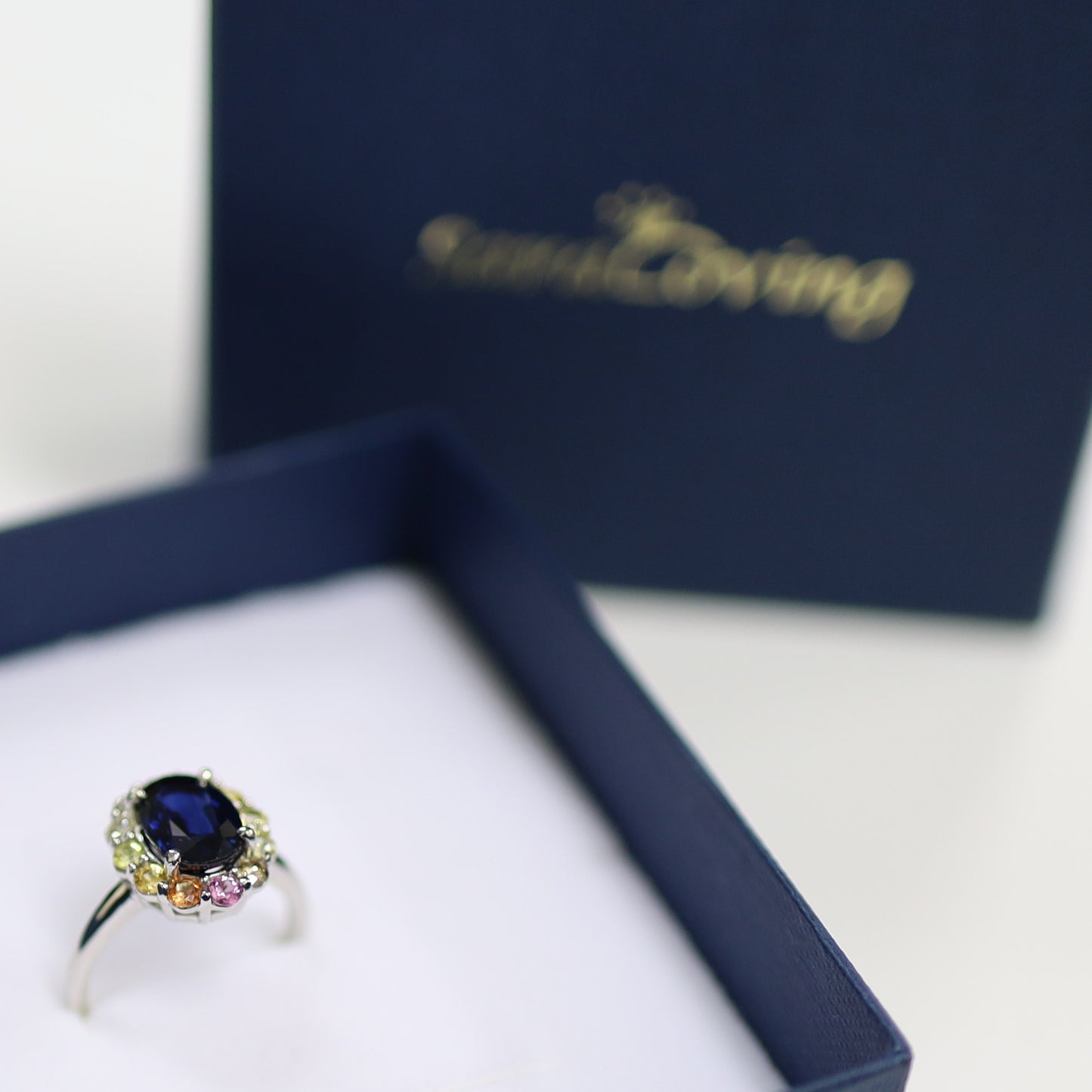 青の風景 Pt900リング サファイア