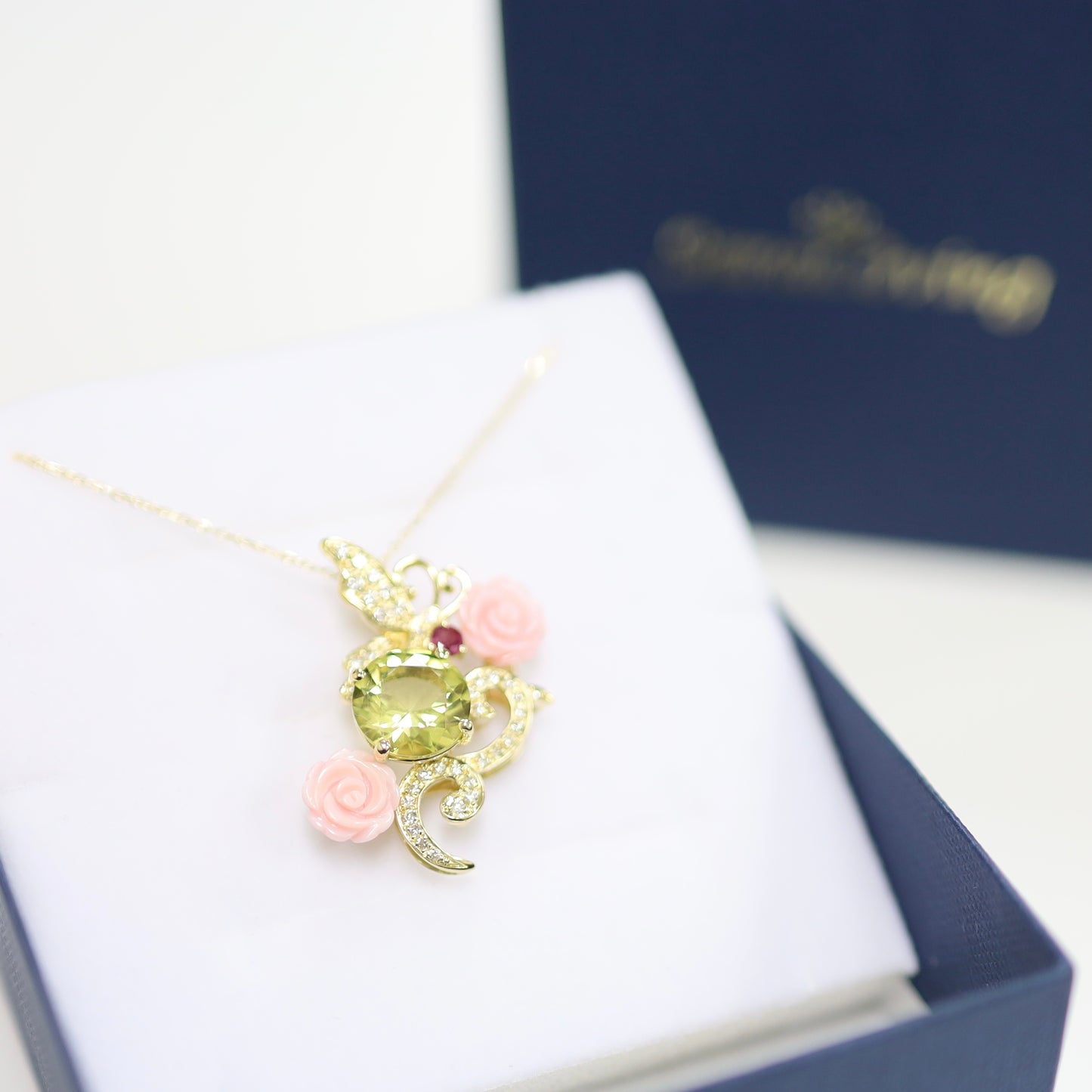 夢見心地 K18ネックレス レモンクォーツ