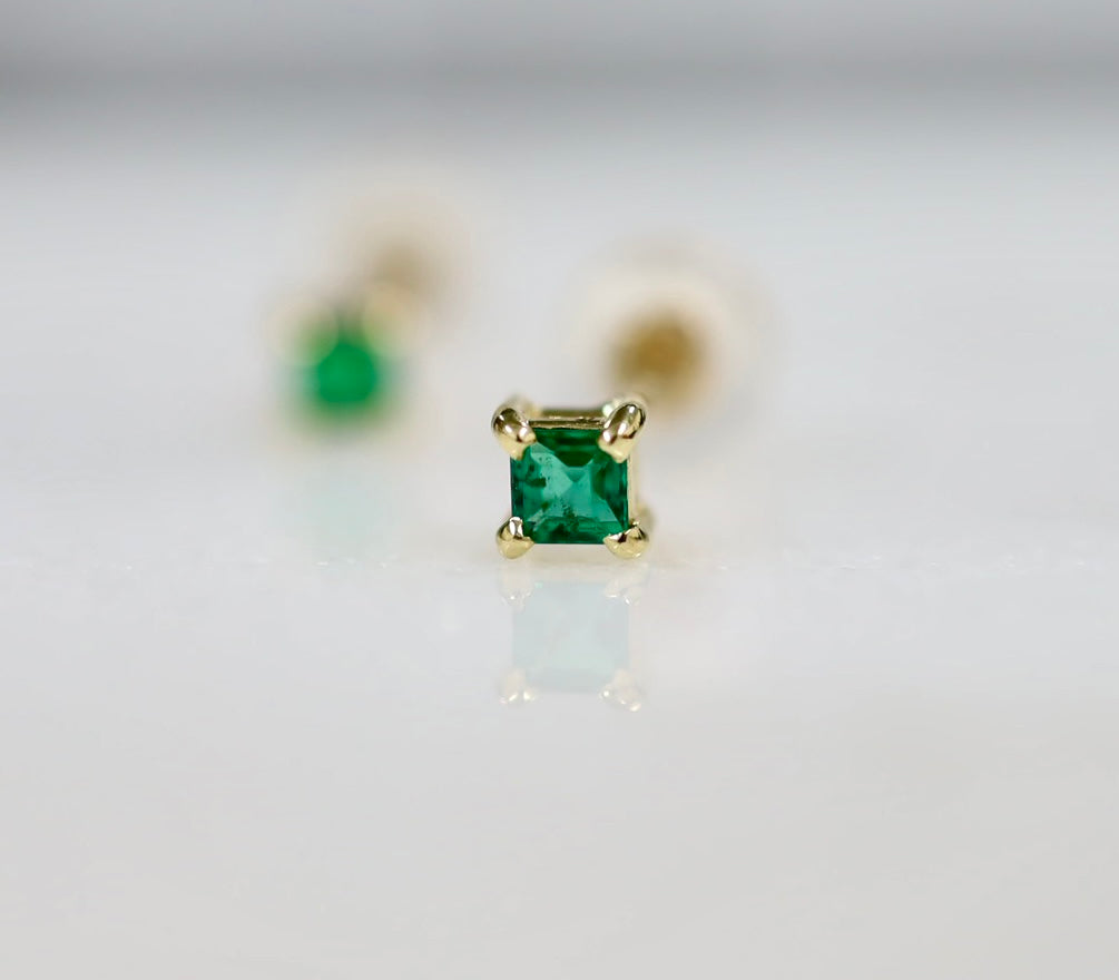 18ｋ＆エメラルドピアス